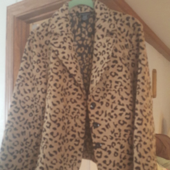 PORTRAIT Jackets & Blazers - PORTRAIT ANIMAL PRINT BLAZER- SIZE